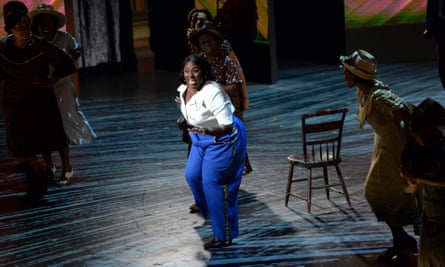 Danielle Brooks and the cast of “The Color Purple” perform at the Tony Awards at the Beacon Theatre on Sunday, June 12, 2016, in New York. (Photo by Evan Agostini/Invision/AP)