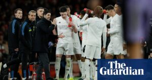 Arsenal's manager, Mikel Arteta, is concerned that his team may be struggling with a psychological barrier following their loss to Liverpool in the FA Cup.