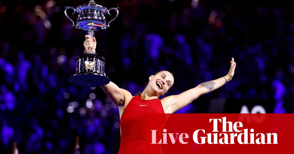 Aryna Sabalenka dominates Zheng Qinwen in the 2024 Australian Open women's singles final, as the match unfolded live.