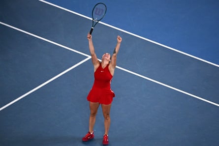 Aryna Sabalenka successfully defends her Australian Open championship title by defeating Zheng Qinwen in a dominating performance.