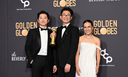 Steven Yeun, Lee Sung Jin and Ali Wong.