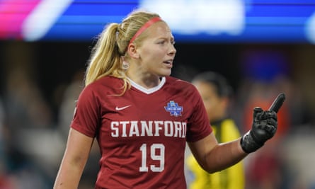 Katie Meyer in action for Stanford in 2019