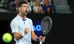 Novak Djokovic easily handles a rare daytime match after Alex de Minaur withdrawal.