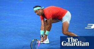 Rafael Nadal missed three opportunities to win the match and had to take a medical break before ultimately being eliminated from the Brisbane tournament.