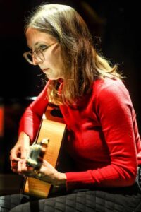 Renowned in the world of jazz guitar, Mary Halvorson is known for her unique blend of music that ignites and her interest in mixology and tarot.