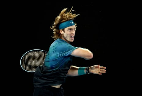 Andrey Rublev in action.