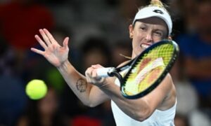 "Storm Hunter dominates Laura Siegemund in emotional victory at Australian Open debut"
