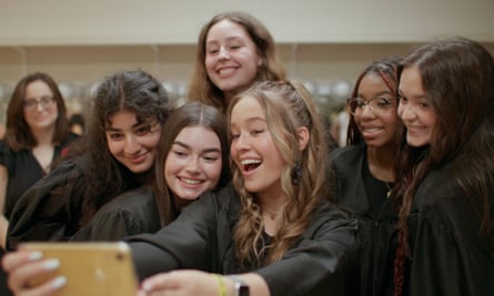 A still from Girls State by Jesse Moss and Amanda McBaine.