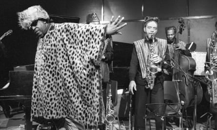 Sun Ra with the Sun Ra Arkestra in 1985 in Amsterdam.