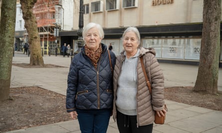 Rose and Kate Ashby outside Cavendish House in Cheltenham