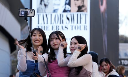 Swift fans at the Tokyo stop of the Eras tour.