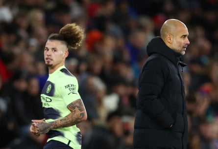 Kalvin Phillips and Pep Guardiola