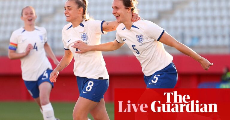 Live coverage of a friendly match between England and Italy in women’s international football.