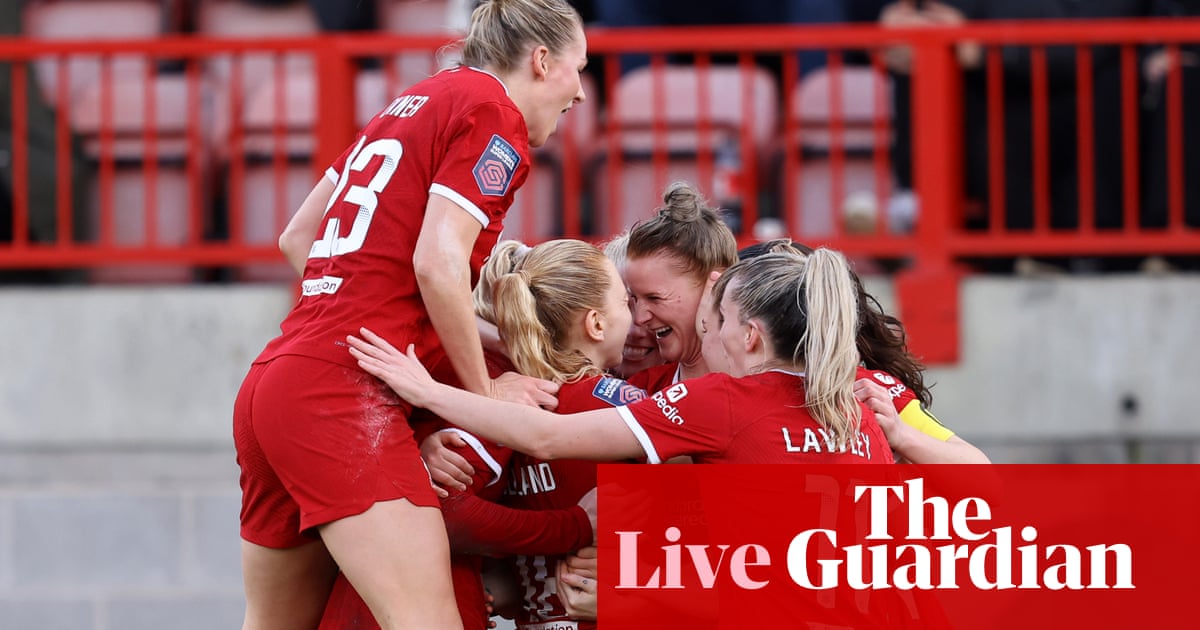 Liverpool defeated Brighton 1-0 in the Women's Super League, as events unfolded.