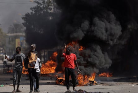 Protesters in Dakar