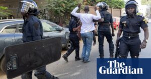 Riot police in Senegal used teargas to disperse protests against the delayed election.