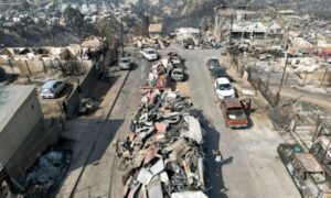 The number of fatalities in the Chile wildfire has reached 123 as efforts to clear debris intensify, with some describing the affected areas as resembling a battlefield.