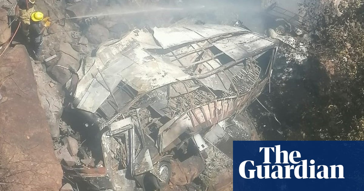 45 dead as bus plunges from bridge into ravine in South Africa
