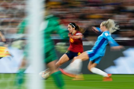 Bonmatí during the 2023 Women’s World Cup final against England, a game Spain won 1-0 to be crowned world champions for the first time.