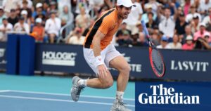Andy Murray, who was injured, was eliminated from the Miami Open by Tomas Machac - watch the highlights here.
