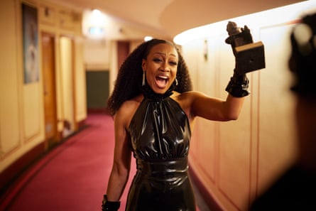 Beverley Knight after winning the Olivier award for best actress in a supporting role in a musical for Sylvia, April 2023.