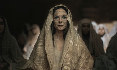 This image released by Warner Bros. Pictures shows Rebecca Ferguson in a scene from “Dune: Part Two.” (Warner Bros. Pictures via AP)
