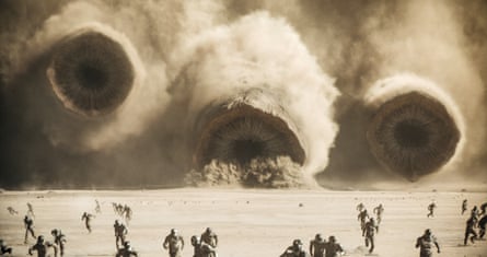 This image released by Warner Bros. Pictures shows a scene from “Dune: Part Two.” (Warner Bros. Pictures via AP)