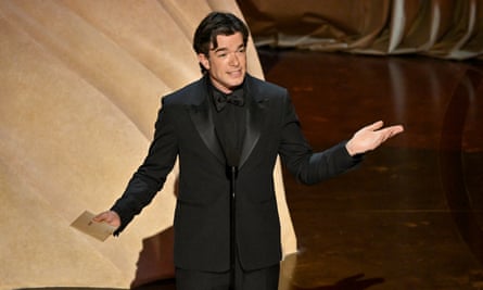 John Mulaney presents the award for sound design.