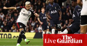 Live coverage of the Premier League match between Fulham and Tottenham.