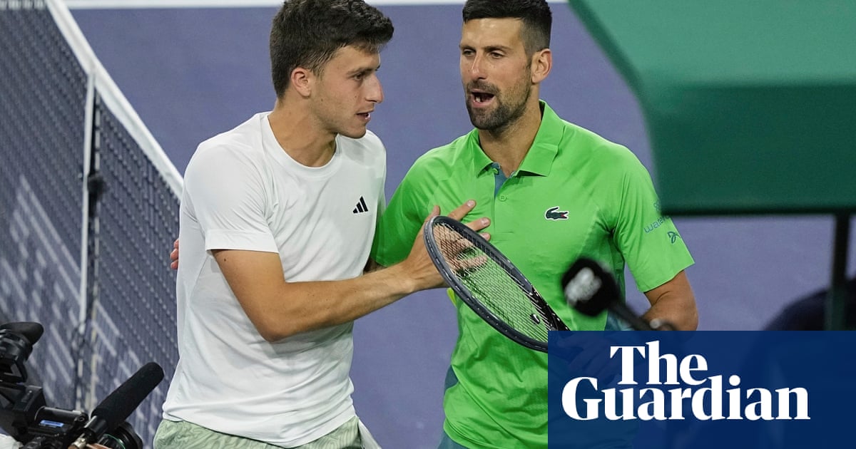 Luca Nardi, an external player, shocks Novak Djokovic by achieving victory in the Indian Wells tournament.