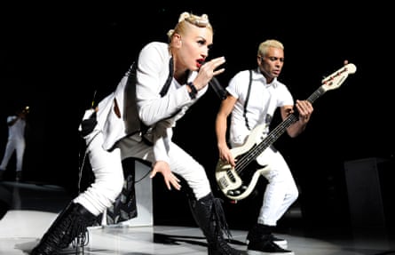 On stage with No Doubt.