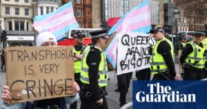 Gender-critical activists and pro-transgender groups clash in Edinburgh