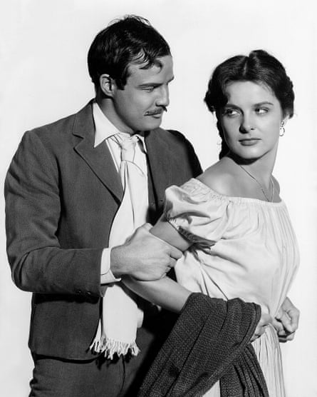 Brando and Jean Peters in Viva Zapata!