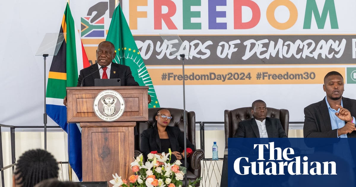 South Africa marks 30 years since apartheid amid growing discontent