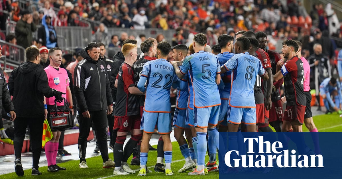 Chaotic melee breaks out after NYCFC hold on to beat Toronto at BMO Field