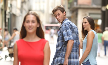 The distracted boyfriend meme