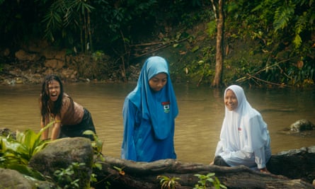 Mean Girls meets Malaysian folklore … Zafreen Zairizal (centre), Piqa and Deena Ezral in Tiger Stripes.