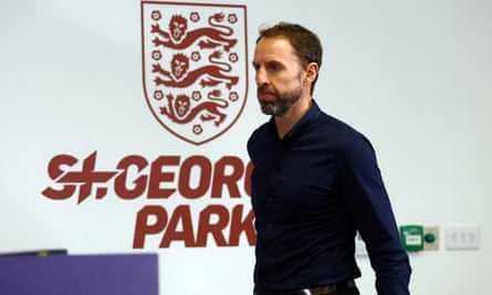 Gareth Southgate arrives at St George’s Park before the squad announcement