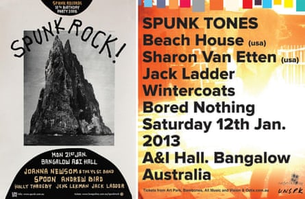 Early posters from Spunk gigs 