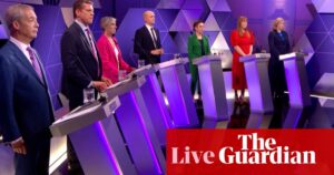 BBC election debate: Penny Mordaunt says Sunak’s D-day snub was ‘very wrong’ in seven-party clash – as it happened
