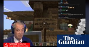 Deepfake video of Nigel Farage playing Minecraft ‘of course’ not real, party says