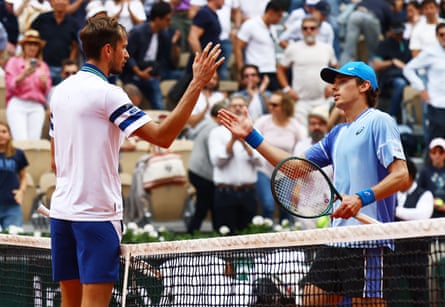 French Open: Alex de Minaur beats Daniil Medvedev to march into quarter-finals