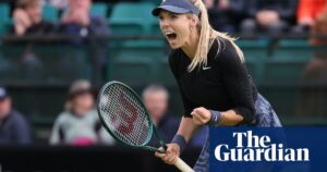 ‘I bet £50k that ball is out’: Dart rows with umpire in loss to Katie Boulter