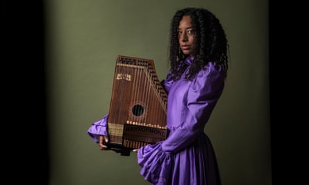 Corinne Bailey-Rae with her Marxophone.
