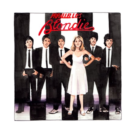 Illustration of the Blondie album cover for Parallel Lines renamed Parallel Lies
