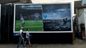 Artists target Wimbledon’s ‘strawberries and cream image’ over link to Barclays