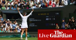 Barbora Krejcikova beats Jasmine Paolini to claim Wimbledon title – as it happened