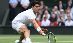 Carlos Alcaraz into Wimbledon men’s final after powering past Medvedev