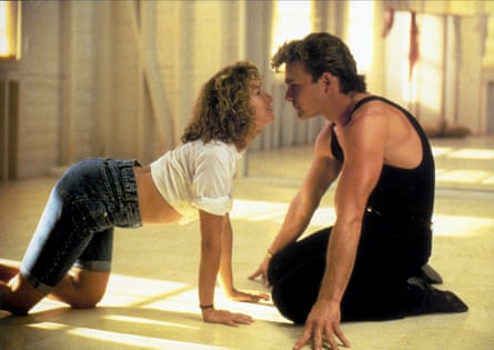 Jennifer Grey and Patrick Swayze in Dirty Dancing.