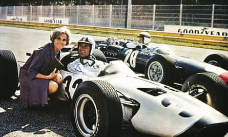 Saint and James Garner in Grand Prix, 1966.